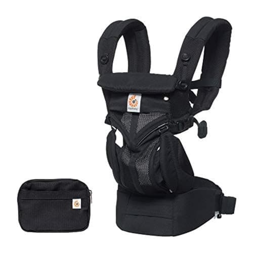 Ergobaby Omni Classic Baby Carrier for Newborn to Toddlers 0-48 Months (7-45 lbs) - 4-Position 100% Premium Cotton Baby Carrier with Ergonomic Support - Onyx Black — view 3