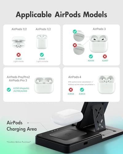 GETPALS Wireless Charger iPhone Charging Station for Apple Multiple Devices — view 3