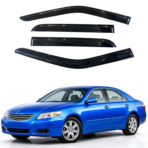 IG Window Visors Fit for 2007-2011 Toyota Camry, Out-Channel Rain Guards Vent Wind Deflectors 4PC, Car Accessories for 07-11 Camry