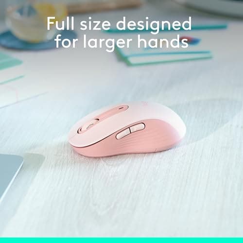 Logitech Signature M650 L Full Size Wireless Mouse - for Large Sized Hands, 2-Year Battery, Silent Clicks, Customizable Side Buttons, Bluetooth, for PC/Mac/Multi-Device/Chromebook - Black — view 2