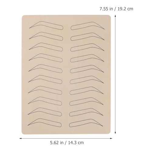LALADEFIEE Tattooing Practice Skin 6Pcs Brow Sheets Non Ink for Eyebrow Tattoo and Shading Practice