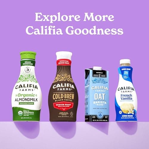 Califia Farms - Oat Barista Blend Oat Milk, 32 Oz (Pack of 6), Shelf Stable, Dairy Free, Plant Based, Vegan, Gluten Free, Non GMO, High Calcium, Milk Frother, Creamer, Oatmilk — view 5