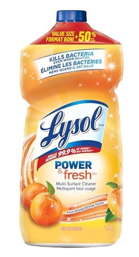 Lysol Power & Fresh Multi-Surface Cleaner, Orange Scent, 1.2 L