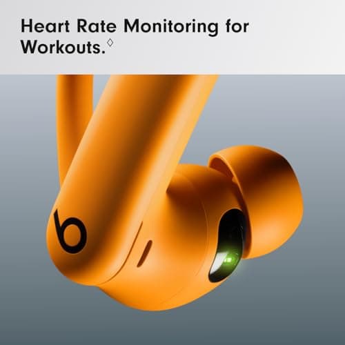 Beats Powerbeats Pro 2 - Wireless Noise Cancelling Workout Earbuds with Secure- Fit Earhooks, Up to 45-Hour Battery with Charging Case, Sweat & Water Resistant, Heart Rate Monitoring - Electric Orange — view 4