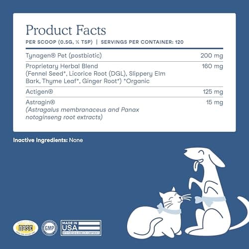 Fera Pets Postbiotics Plus Prebiotics for Dogs & Cats, 120 Scoops — view 5