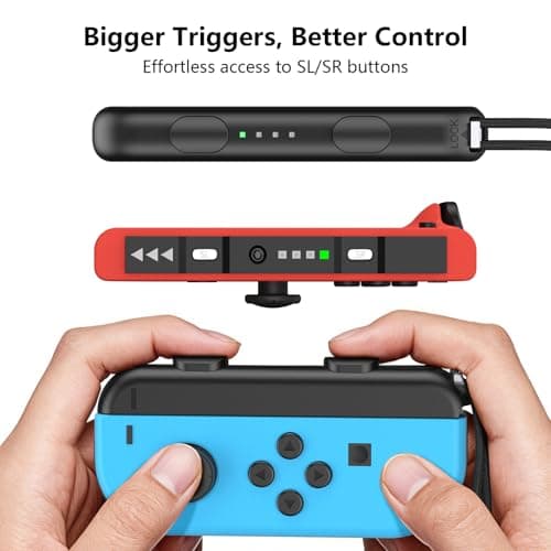 2 Pack Wrist Strap for Switch Joycon, Replacement Accessories for Joy Con Straps (Black) — view 5