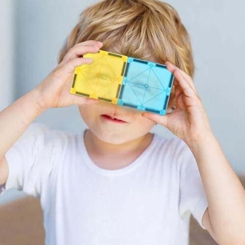 Jasonwell Magnetic Tiles Kids Magnetic Blocks 60PCS Building Sets 3D Magnet Toys Preschool Educational Construction STEM Toy Christmas Birthday Gifts for Toddlers Boys Girls 3 4 5 6 7 8 9 + Year Old — view 6