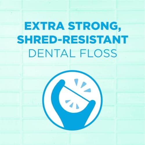 GUM Advanced Care Flosser Picks, Infused with Vitamin E & Fluroide, Fresh Mint Flavour, Blue, 150 Flossers (1 Bag) — view 5