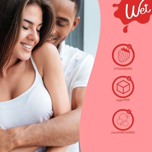 New Wet Flavored Strawberry Lube, Premium Personal Lubricant, 3 Ounce, for Men, Women and Couples, Paraben Free, Gluten Free, Stain Free, Sugar Free, Hypoallergenic… — view 3