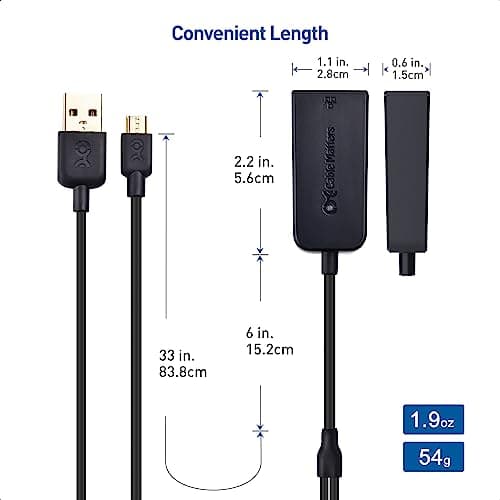 Cable Matters Micro USB to Ethernet Adapter, Fire Stick Adapter — view 4