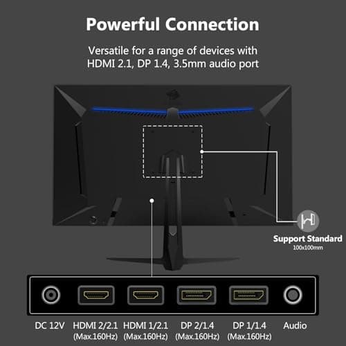 4K Monitor, Z-Edge 27 inch IPS Monitor, UHD 3840x2160 IPS Computer Monitor, 450 cd/m², 160Hz Refresh Rate, 1ms Response Time, G274K Ultra-Thin Bezel — view 5