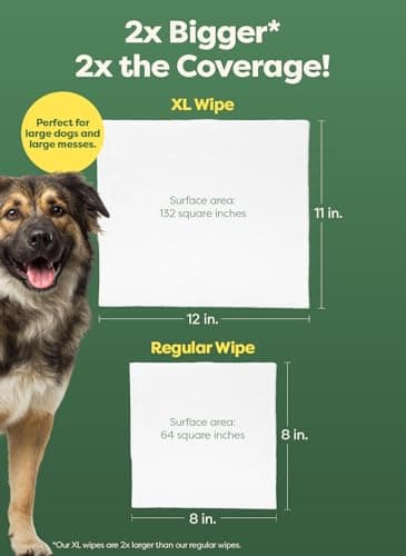 earth rated XL Pet Wipes for Dogs & Cats, Unscented Hypoallergenic, 60 Ct — view 2