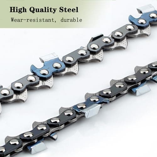 5 Pack 12 Inch Chainsaw Chain 3/8" LP Pitch .043'' Gauge 45 Drive Links fits Dewalt 20V DCCS620, DWO1DT612, Kobalt 1224, Worx WG380, Black Decker LCS1240 and more — view 2