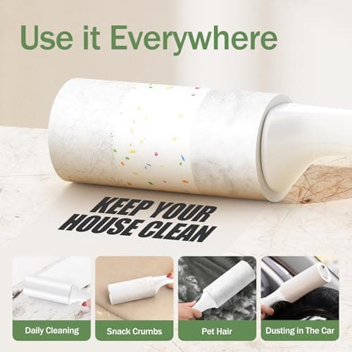 Extra Sticky Lint Roller for Pet Hairs 100 Sheets Lint Rollers with Reinforced 1 Handles and Tough Paper — view 4