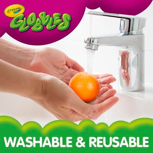 Crayola Globbles Fidget Toy (6ct), Sticky Stress Ball for Adults & Kids, Squishy Balls, Calming Sensory Gifts for Stress Relief — view 6