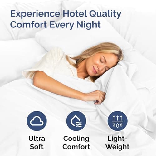 King Pillow Cases Set of 2 - Ultra Soft Hotel Quality Pillowcase Covers - Comfy, Cozy & Wrinkle Free - Shrinkage, Stain and Fade Resistant - Machine Washable Pillow Protectors - 2 Piece Set - White — view 2