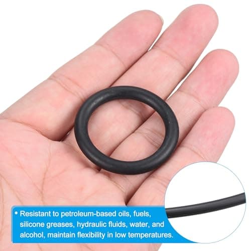 PATIKIL Nitrile Rubber O-Rings 45mm OD 35mm ID 5mm Width, 20 Pcs Metric Sealing Gasket for Faucet Plumbing Automotive Repair, Black — view 4