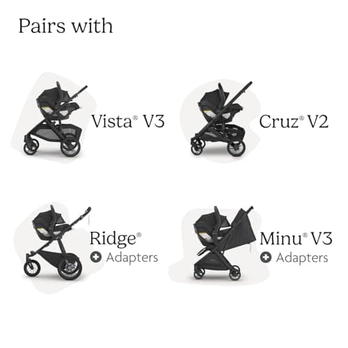 UPPAbaby Mesa V3 Infant Car Seat - Easy Installation + SmartSecure Technology - Attaches to Stroller | Base + Infant Insert Included - Ada (Sandstone) — view 5