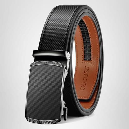 CHAOREN Mens Belt Leather Ratchet Belt - Customizable Fit, Effortless Style (35mm) — view 8