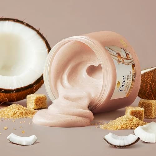 Dove Brown Sugar and Coconut Butter Body Scrub Exfoliates and Deeply Nourishes for Smooth, Radiant Skin 15 oz — view 6