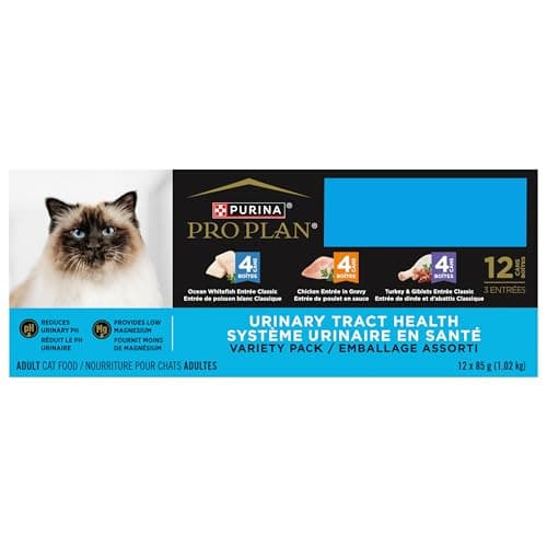Pro Plan Wet Cat Food, Urinary Tract Health, Variety Pack 85g can (12 pack) (Packaging May Vary), Brown — view 2