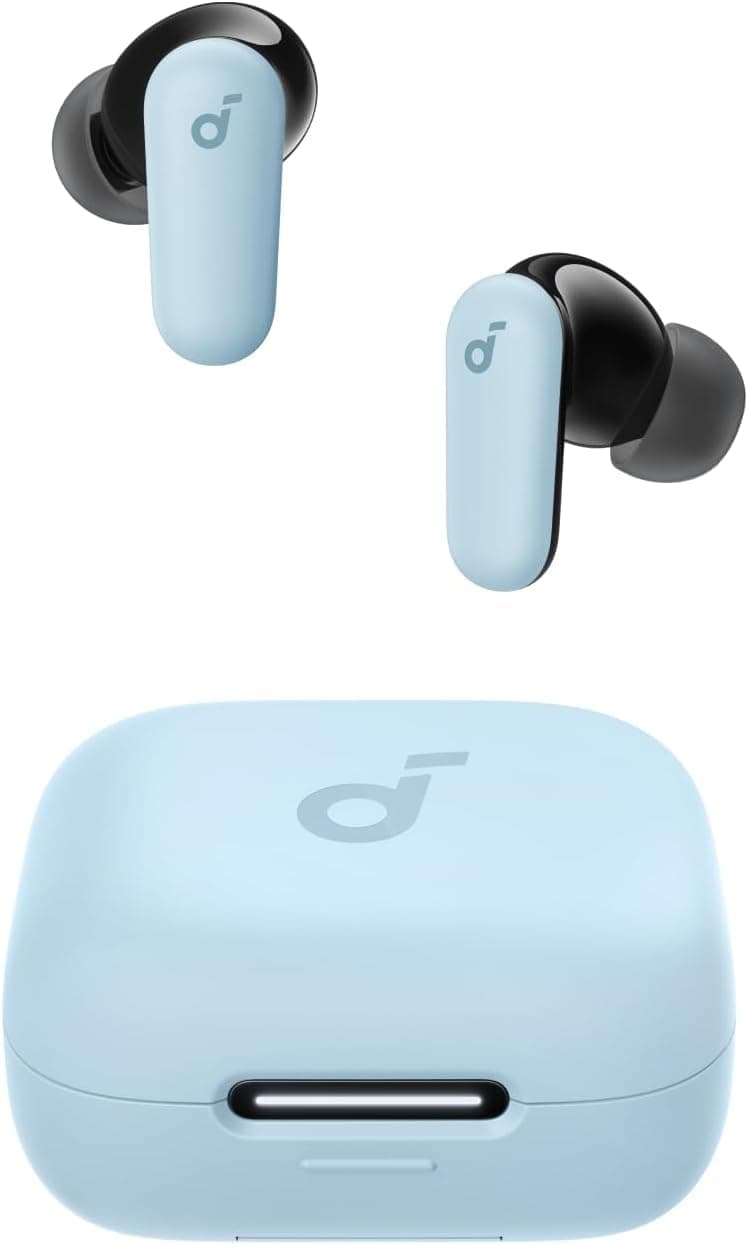 Soundcore P30i Wireless Bluetooth Headphones with Noise Cancelling by Anker, Powerful and Intelligent Noise Cancellation, Powerful Bass, 45 Hours, 2 in 1 Case and Mobile Stand, IP54 — view 12