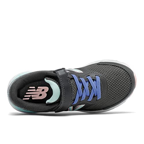 New Balance Kid's 680 V6 Hook and Loop Running Shoe, Phantom/Stellar Blue/Cloud Pink, 5.5 Wide Toddler — view 4