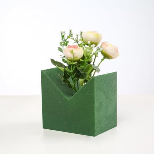 Fessary Floral Foam Blocks 5.5x3.1x1.7 Inch Dried and Wet Flower Foam for Floral Arrangement Supplies,Green Foam Bricks Floral for DIY Crafts Weddings 4 Pack — view 3