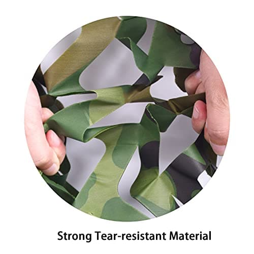 GRVCN Camo Netting Camouflage Net, Bulk Roll Sunshade Mesh Nets for Hunting Blind Shooting Military Theme Party Decorations — view 2