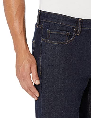 Amazon Brand - Goodthreads Men's Comfort Stretch Slim-Fit Jean, Rinse/Dark Blue, 33W x 34L — view 2