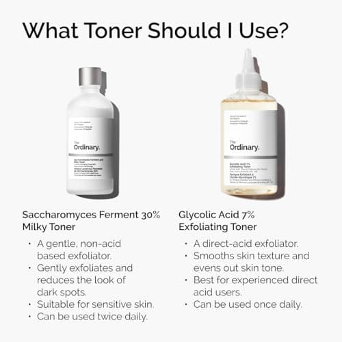 The Ordinary Glycolic Acid 7% Exfoliating Toner, Brightening and Smoothing Daily Toner for More Even-Looking Skin Tone, 8.1 Fl Oz — view 5