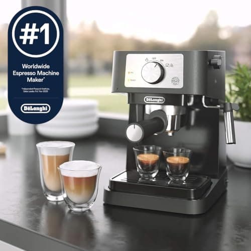De'Longhi Stilosa Compact Manual Espresso Machine, Manual Milk Frother — view 5