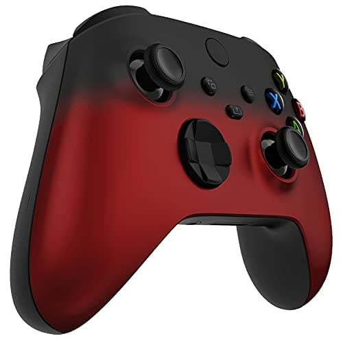 eXtremeRate Replacement Shell for Xbox Series X & S Controller - Personalized Upgrade - Shadow Red Soft Touch Grip Custom Cover Case Faceplate for Xbox Core Controller [Controller NOT Included] — view 3