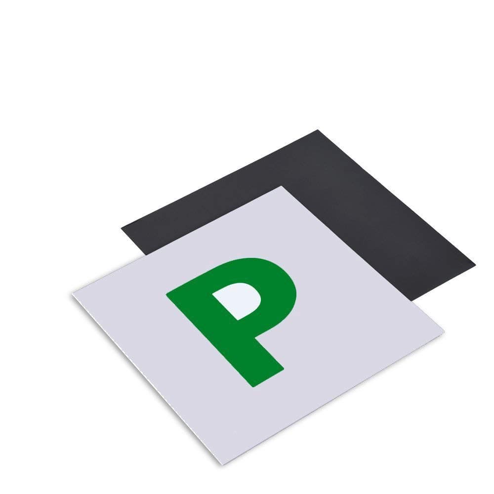 Onarway Fully Magnetic P Plates for New Drivers, 2 Pack Whole-Magnetic Plate - Non Scratch Vehicle Paint — view 3