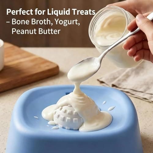 Slow Feed Liquid Bowl, 2026 Upgrade Dog Lick Bowl Roller Ball, Dog Licking Ball Bowls, for Liquid Treat Dispensing, for Anxiety Relief for Dog&Cat (Black) — view 2