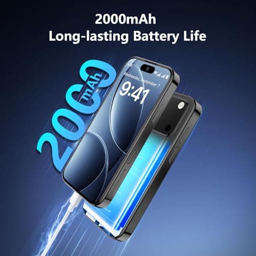 BLKE AIR Mini Phone 4G Unlocked 3+32GB Mini Smartphone with 3.7'' HD Touch Screen 2000mAh Battery Compact Backup World's Smallest Phone for Kids & Students GPS Dual SIM Face ID Blue — view 4