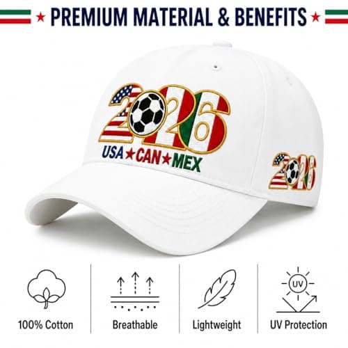 EKVAGADE Embroidered Trucker hat for Women Men Baseball Hat Adjustable Unisex Cotton for Soccer Supporters White — view 5