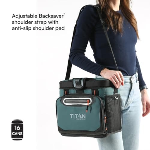 Titan by Arctic Zone 16 Can Zipperless Cooler with SmartShelf, Jungle Hunt — view 5