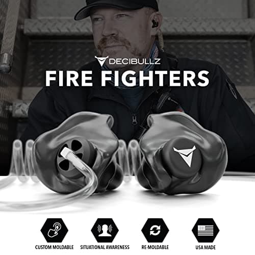 Decibullz Custom Moulded Security Two-Way Radio Surveillance Earpiece Set, Thermo-Fit Designed for Clear Acoustic Tube Radios | Model: +Awareness — view 4
