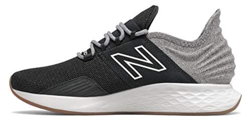 New Balance Women's Fresh Foam Roav Running Shoe,Black/Light Aluminum,8 — view 4