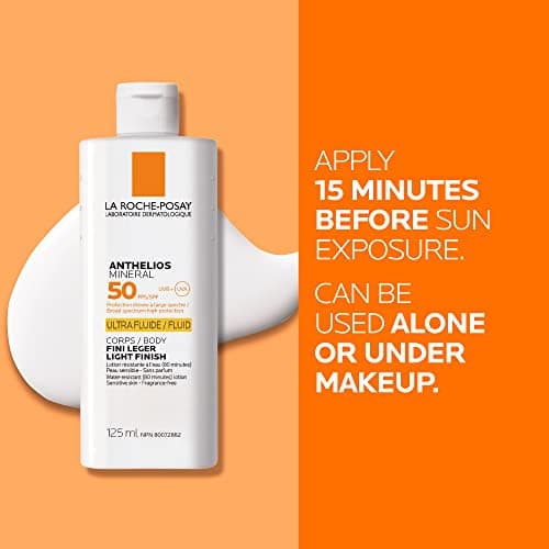 La Roche-Posay Anthelios Mineral Body Sunscreen, Gentle Lotion Broad Spectrum SPF 50, Face and Body Sunscreen with Titanium Dioxide, Water Resistant, Fragrance Free, 125mL — view 6