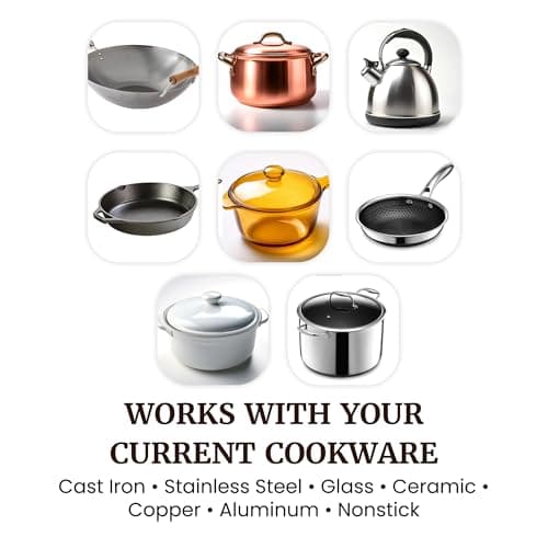 Elite Gourmet Countertop Electric Burner, 1000W Cast Iron Hot Plate, 7 Heat Settings, Portable Cooktop for RV, Dorm, Office & Small Kitchens, Road-Ready & Compact — view 4