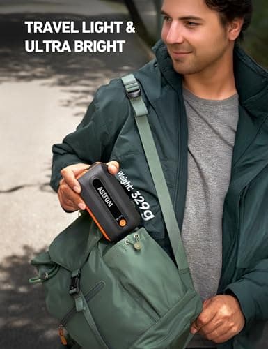 AstroAI B8 Booster Pack Jump Starter for Car Battery (Up to 9L Gas/7L Diesel) Portable Battery Booster with 10 Protections, 18W Quick Charger Power Pack, 3-Mode LED Light, Jumper Cables, 3000A, Orange — view 7