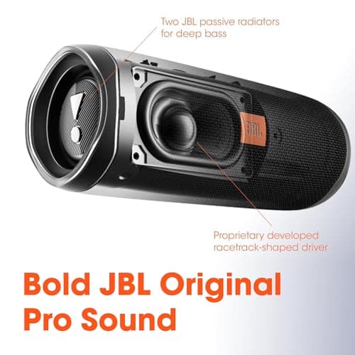JBL Flip 5 (Black) + Bundle with divvi! Protective Hardshell Case — view 2