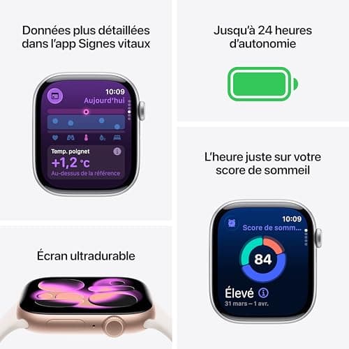 Apple Watch Series 11 [GPS 46mm] Smartwatch with Jet Black Case and Black Sport Band - M/L. Sleep Score, Fitness Tracker, Health Monitoring, Always-On Display, Water-Resistant — view 4