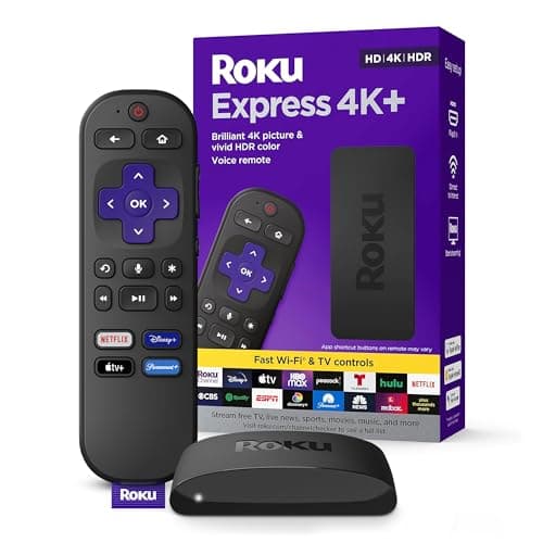 Roku Express 4K+ | Roku Streaming Device 4K/HDR with Voice Remote, Free & Live TV — view 7