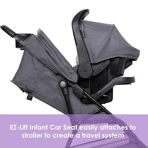 Baby Trend Venture 3-Wheel Stroller Travel System, Stellar Grey — view 3