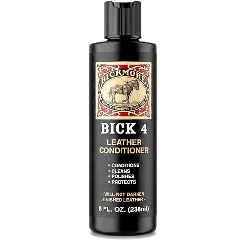 Bick 4 Leather Conditioner & Cleaner, Won't Darken Boots, Couch, Bags 8 oz