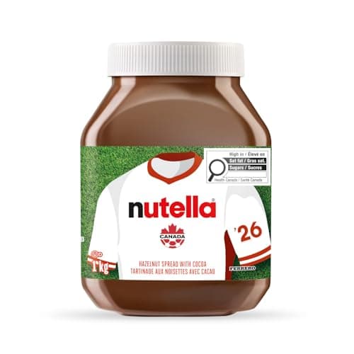 NUTELLA Hazelnut Spread with Cocoa for Breakfast - Bulk 1 Kilogram Jar