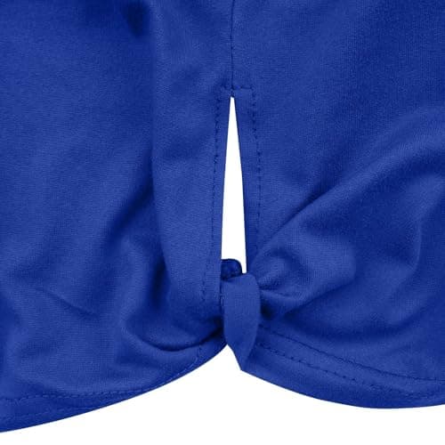 Workout Tank Tops for Women Sleeveless Cropped Muscle Tanks Knot Side Running Yoga Gym Sports Shirts Athletic Clothes — view 2
